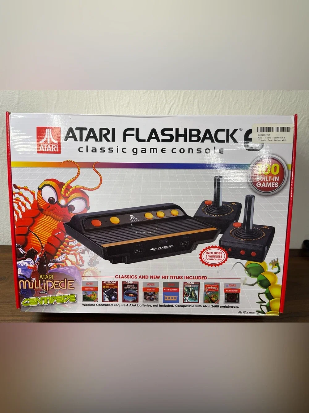 ATARI Flashback 6 Classic Game Console 2 Wireless Controllers